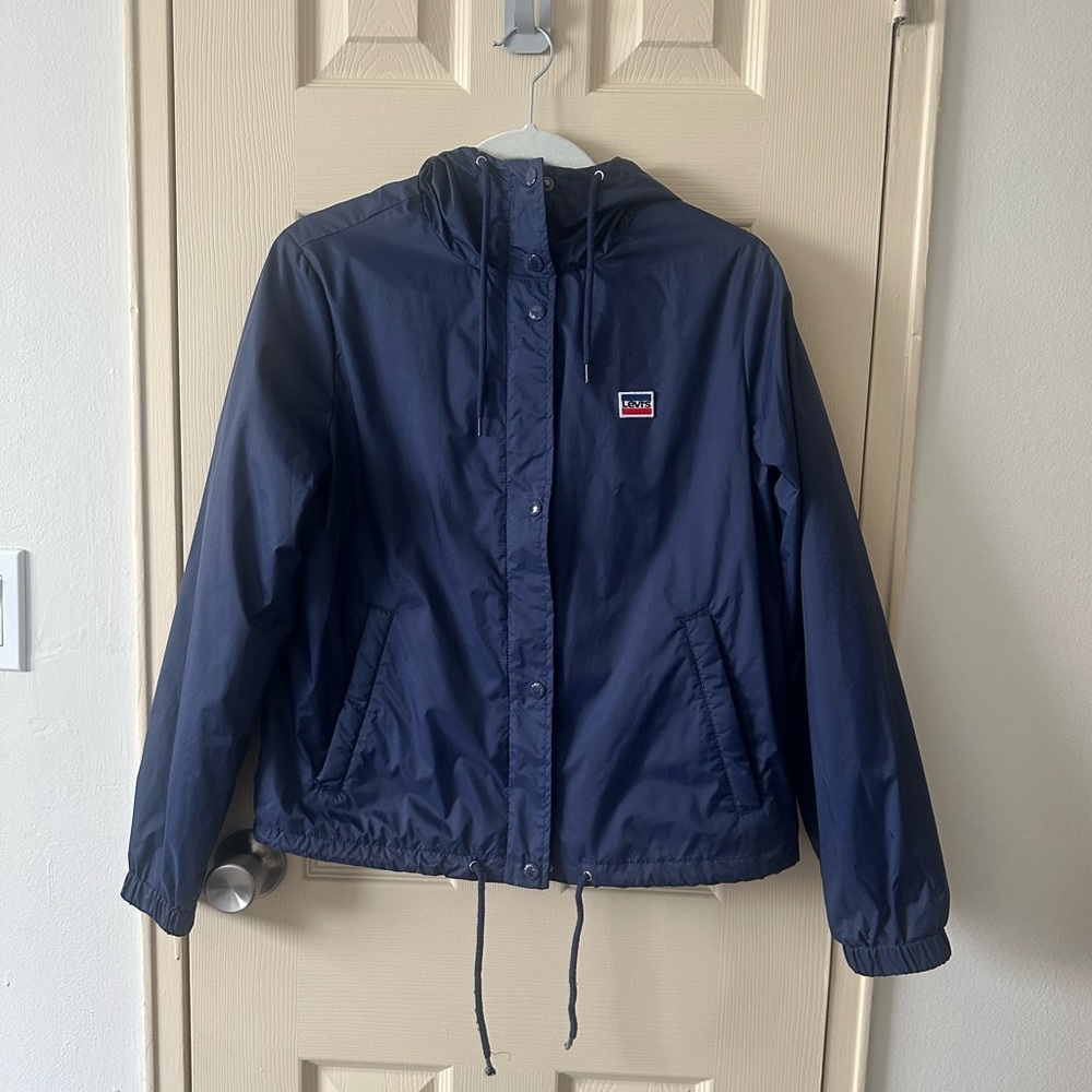 Levi’s windbreaker.